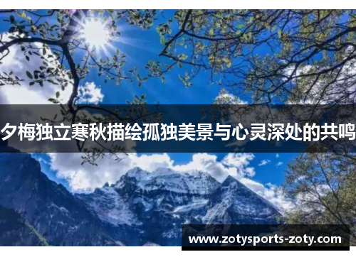 夕梅独立寒秋描绘孤独美景与心灵深处的共鸣